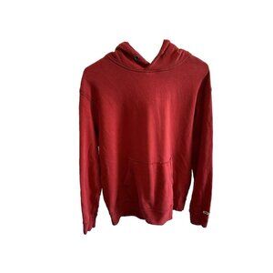 Vintage‎ Abercrombie Fitch Hoodie Sz Small Pullover Red Sweatshirt